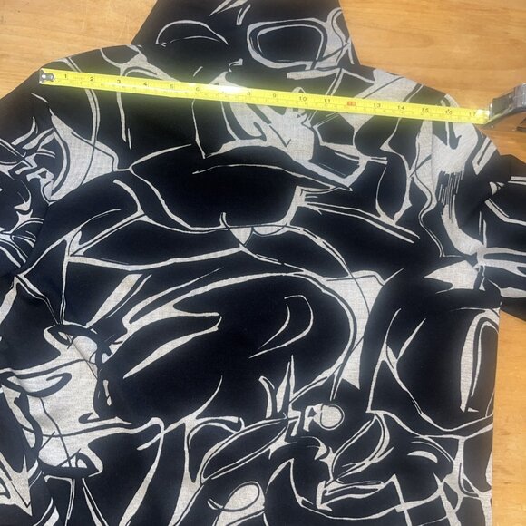 JOSEPH RIBKOFF Cowl Neck Tunic Top Black White Knit  Pockets NEW $199 Sz S/M - Picture 10 of 12